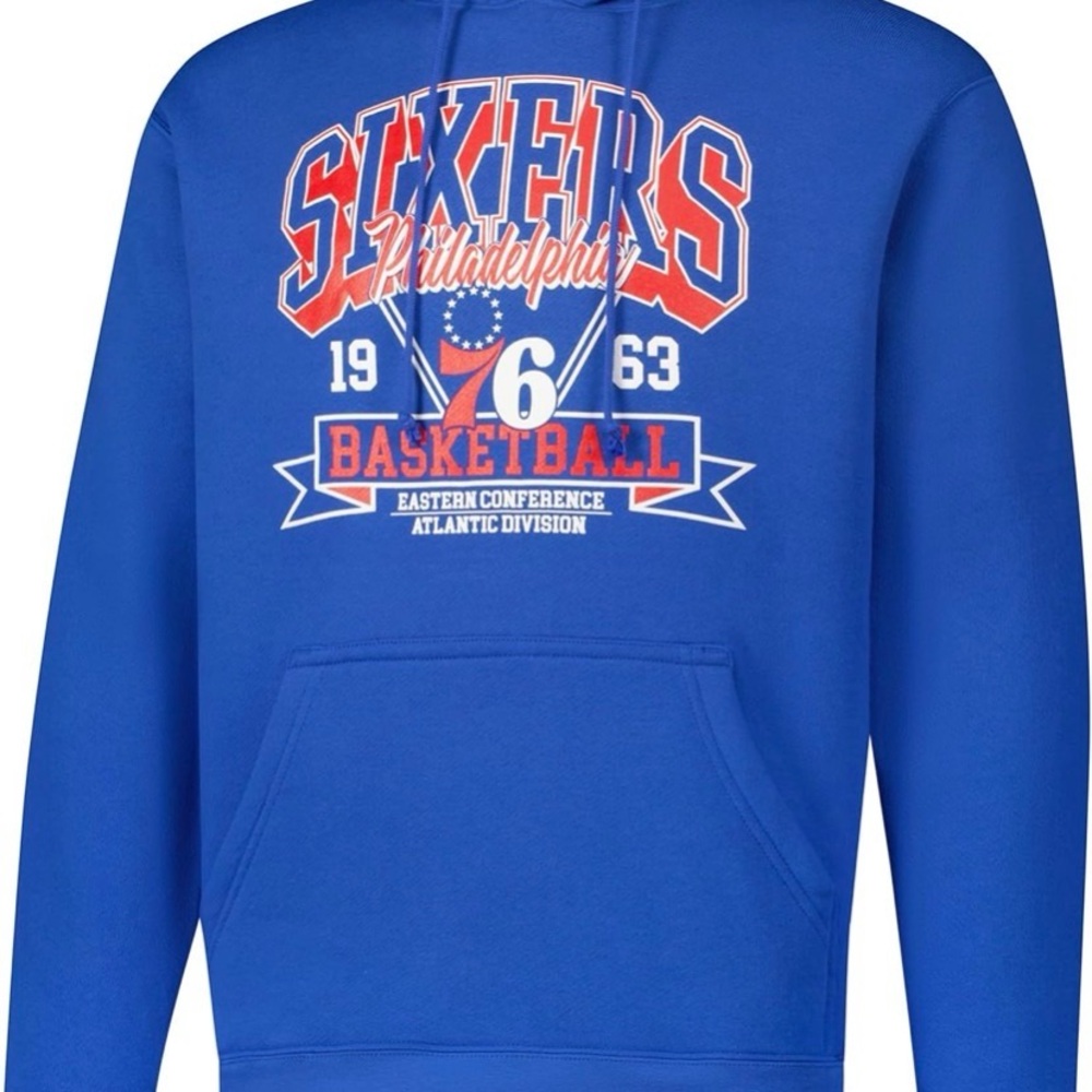 Philadelphia 76ers Blue Basketball Hoodie